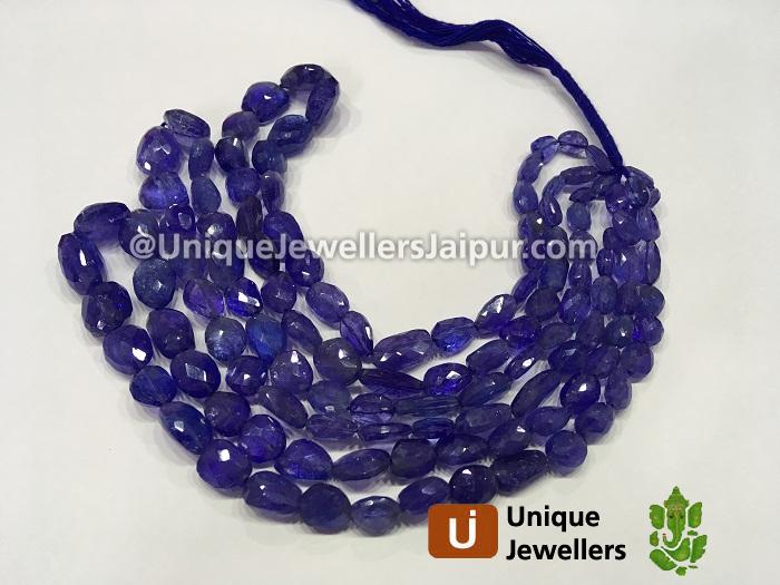 Super Fine Tanzanite Faceted Nugget Beads